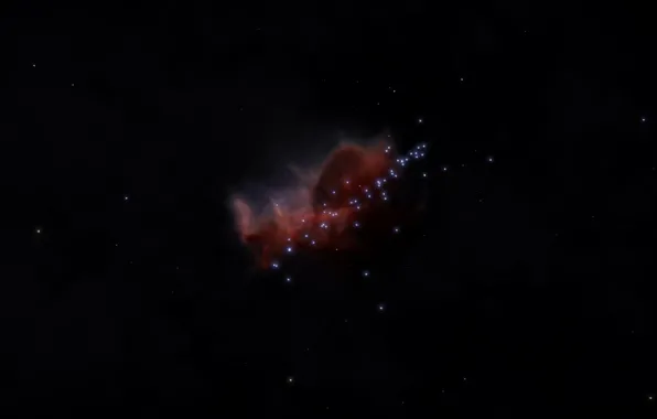 The game, Emission nebula, NGC 7822, Elite: Dangerous