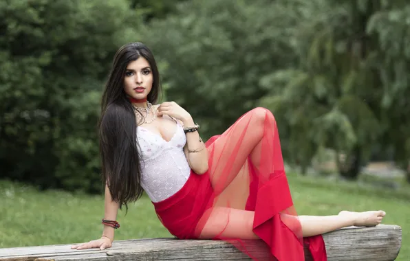 Picture hair, makeup, brunette, beauty, the beauty, Mariana, style look