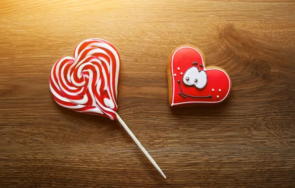 Heart, cookies, Lollipop