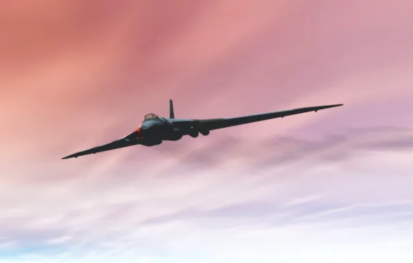 The sky, rendering, bomber, the plane