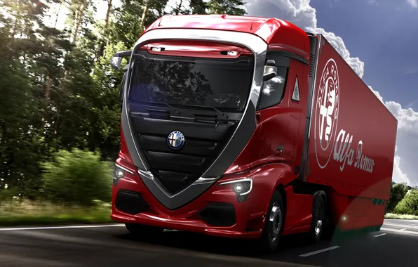 Truck, Italy, Alfa romeo Truck concept car