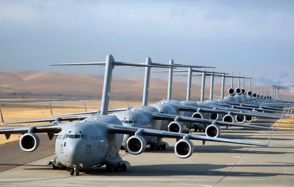 C-17 Globemaster, U.S. Air Force, Airpower, elephant walk