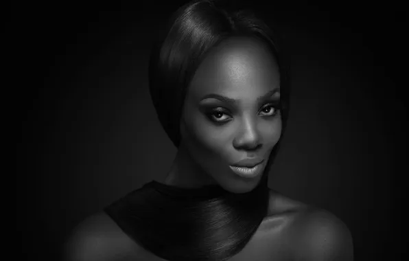 Picture portrait, black, Miss Trinidad and Tobago, Universe 2012