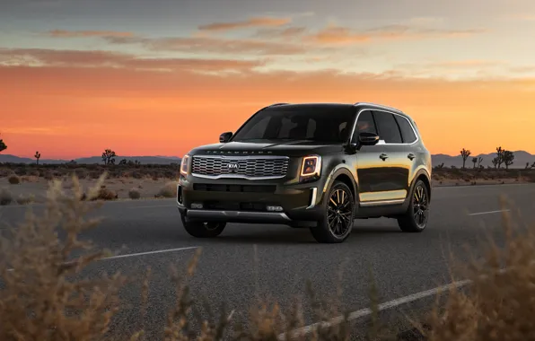 Sunset, the evening, Kia, Telluride, 2020