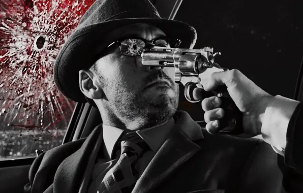 Shot, Gun, murder, glasses
