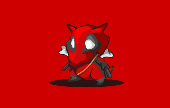 Red, background, minimalism, Pokemon, Pokemon