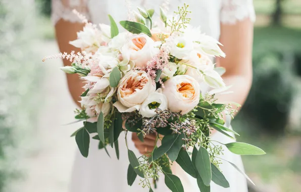 Bouquet, the bride, wedding, bouquet, wedding, bride