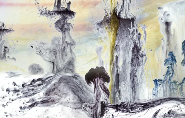 Water, smoke, dye