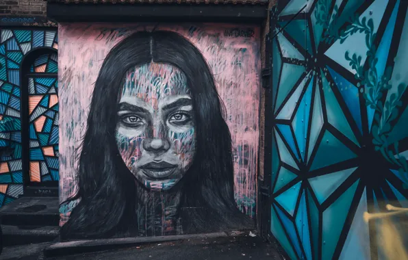 Picture Girl, City, Grafitti
