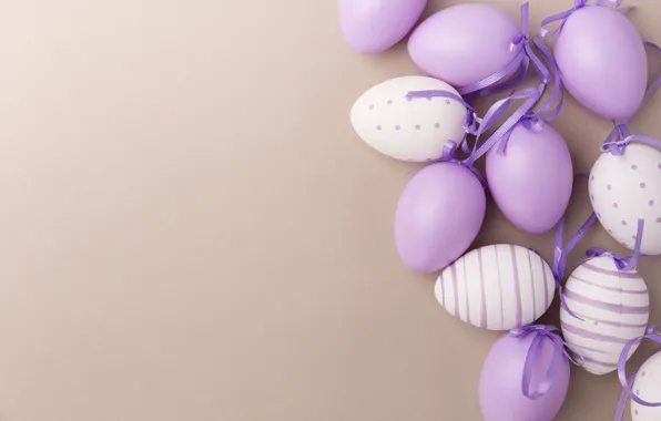 Purple, eggs, Easter, Holiday