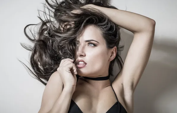 Picture girl, hair, portrait, Austria, Salzburg, Richard Schnabler, Aline at Studio
