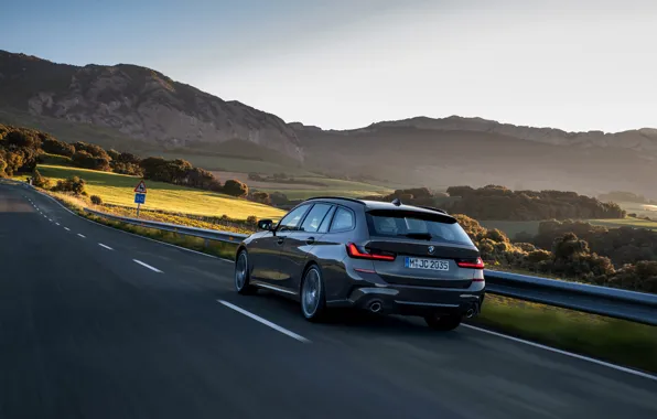Picture movement, BMW, 3-series, universal, Touring, 3P, 2019, dark gray