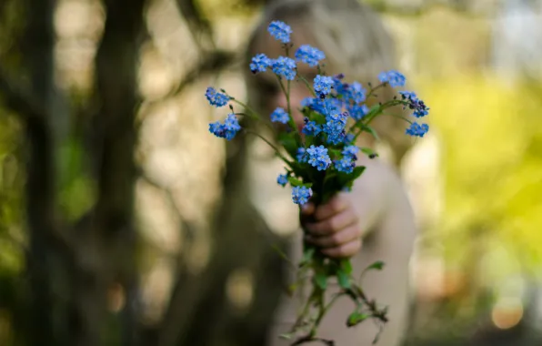 Picture flowers, mood, hands