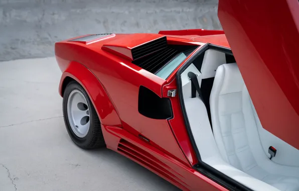 Close-up, Lamborghini, Countach, Lamborghini, Lambo doors, Lamborghini Countach 5000QV