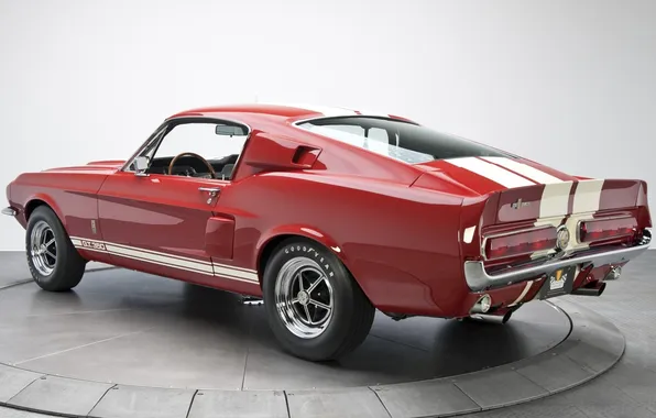 Mustang, Ford, Shelby, Ford, Mustang, rear view, 1967, Muscle car