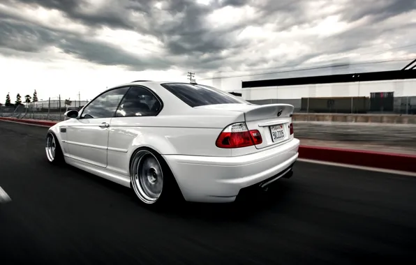 Picture Speed, White, Car, Car, Speed, Bmw, E46, BMW