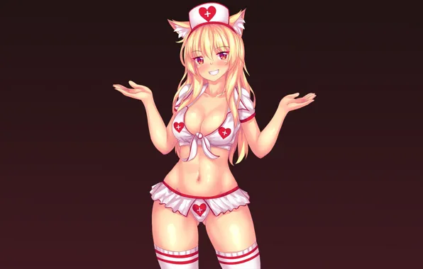 Girl, Hearts, Background
