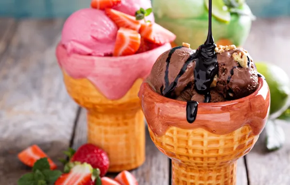 Colorful, ice cream, dessert, sweet, sweet, dessert, ice cream