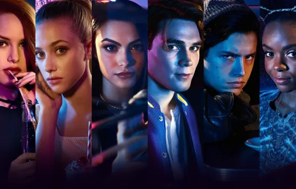 Picture Riverdale, Veronica Lodge, Camila Mendes, Betty Cooper, Cole Sprouse, Lili Reinhart, Riverdale, Cheryl Blossom