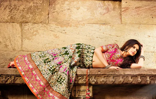 Girl, beautiful, model, lady, indian, looking, laying, india