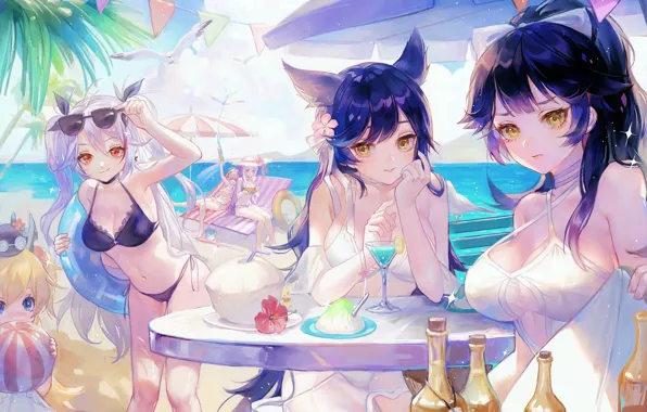 Girl, sexy, boobs, anime, beautiful, pretty, erotic, breasts