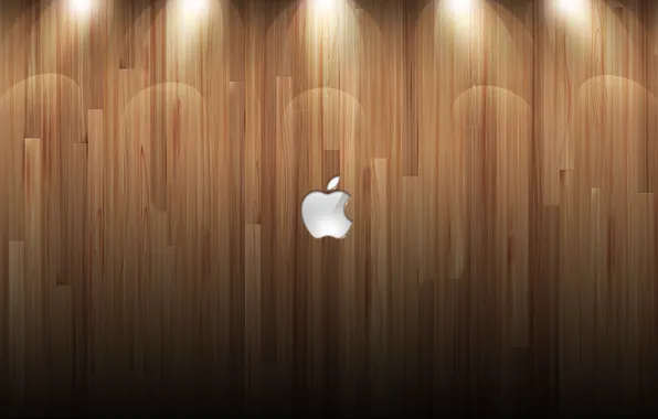 Picture wall, tree, Apple, mac, logo