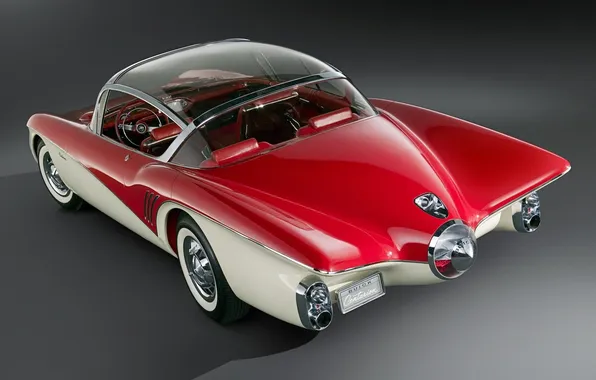 Concept, Car, COLOR, VIEW, BACK, RED, RARITY, 1956