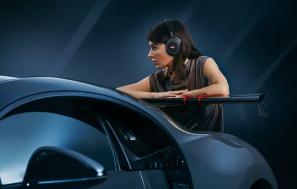 Girl, Headphones, Bugatti, Brunette, Master and Dynamic, New collection of personal sound accessories