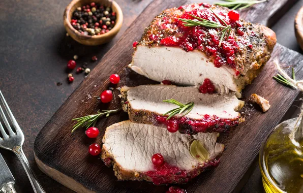 Photo, Board, meat, pepper