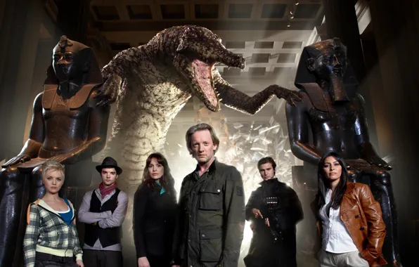 Picture The series, actors, Movies, Primeval, Primeval, background of the statue