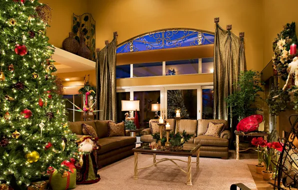 Decoration, design, style, reflection, room, furniture, tree, interior