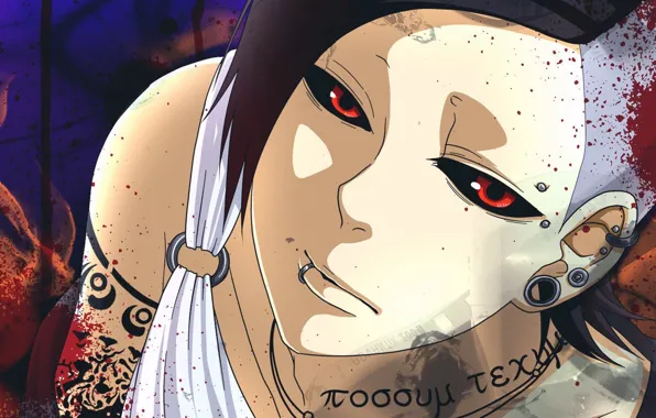 Look, art, tattoo, Gul, Tokyo ghoul, Uta