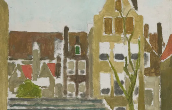 Picture, the urban landscape, Georg Hendrik Breitner, Group Homes