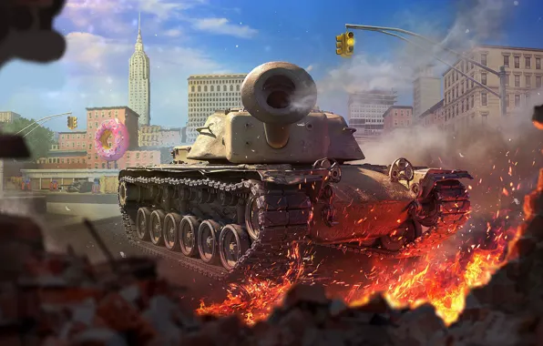 The city, Tank, Game, WoT, World of Tanks, World Of Tanks, Wargaming Net, Wargaming.net