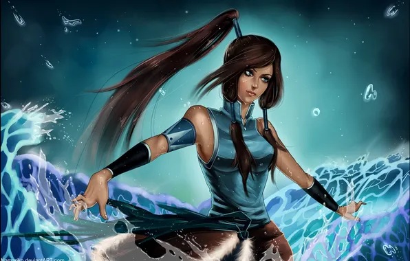 Water, girl, avatar, Korra, The Legend of Korra, The legend of Korra, Times.