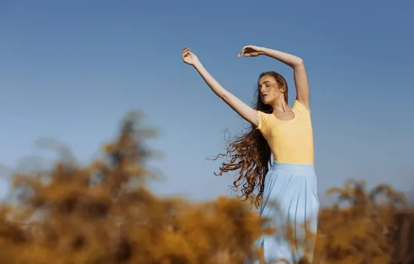 Picture girl, nature, Carmen