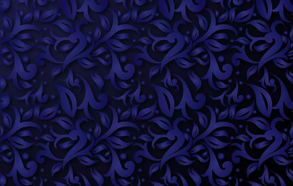 Abstraction, pattern, Blue, ornament