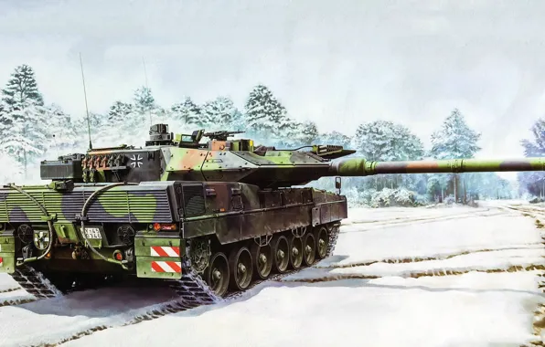The Bundeswehr, German main battle tank, Leopard 2А7, 120 mm Rheinmetall Rh-120