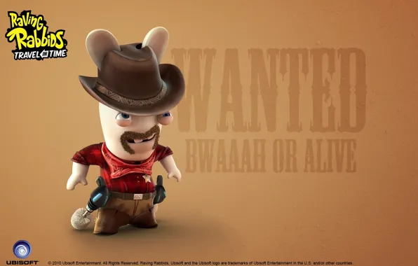 Picture hat, rabbit, Sheriff, Raving Rabbids Travel in Time