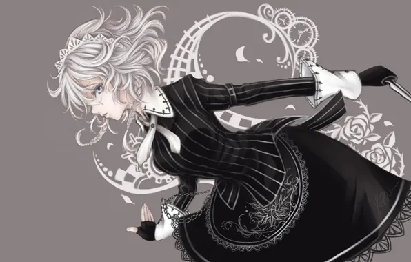 Girl, anime, art, Touhou