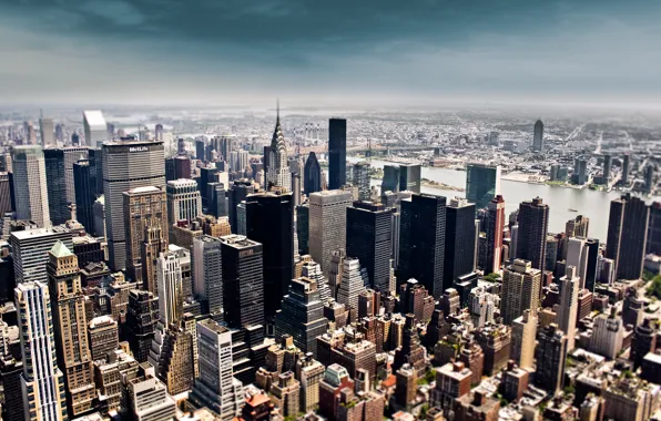 The sky, building, height, New York, skyscrapers, megapolis, new york