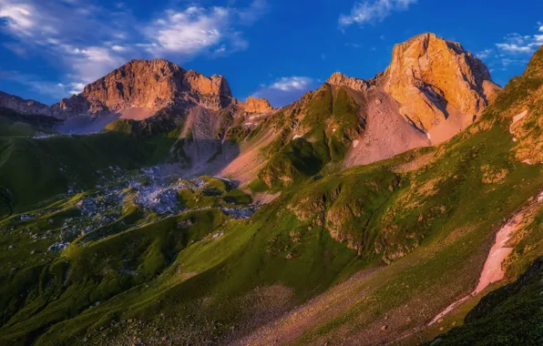 Landscape, mountains, nature, The Caucasus, Zahedan Scala