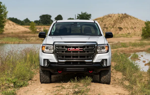 Picture front view, pickup, GMC, Crew Cab, Canyon, AT4, 2020, 2021