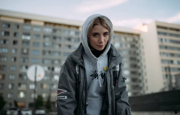 Picture the city, hood, freckles, Andrey Monahov