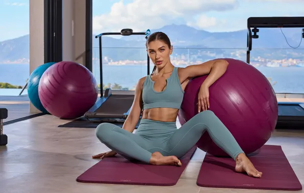 Picture girl, exercise, sports, workout, fitness