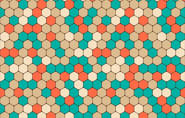 Colorful, abstract, geometry, background, pattern, hexagon, shapes, geometric