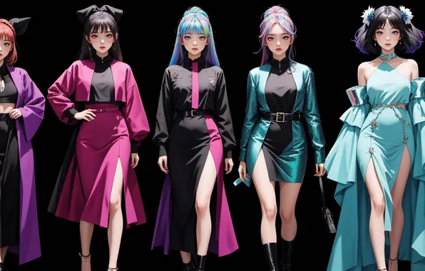 Style, girls, group, Asian girls