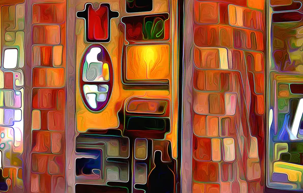 Picture rendering, room, interior, mirror