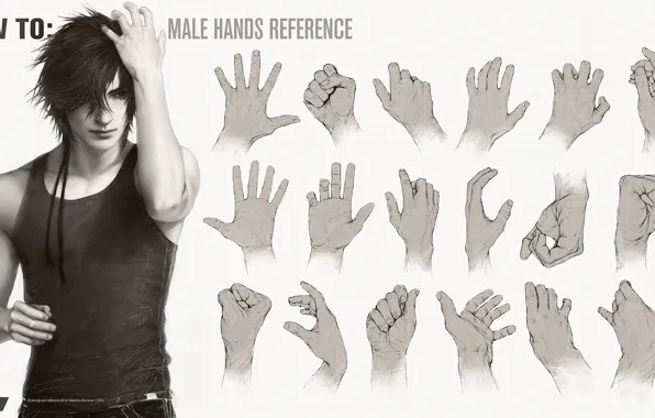 Hands, guy, handsome