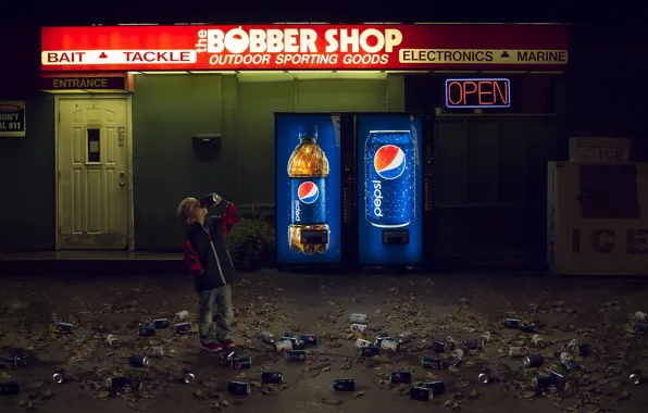 Children, street, pepsi